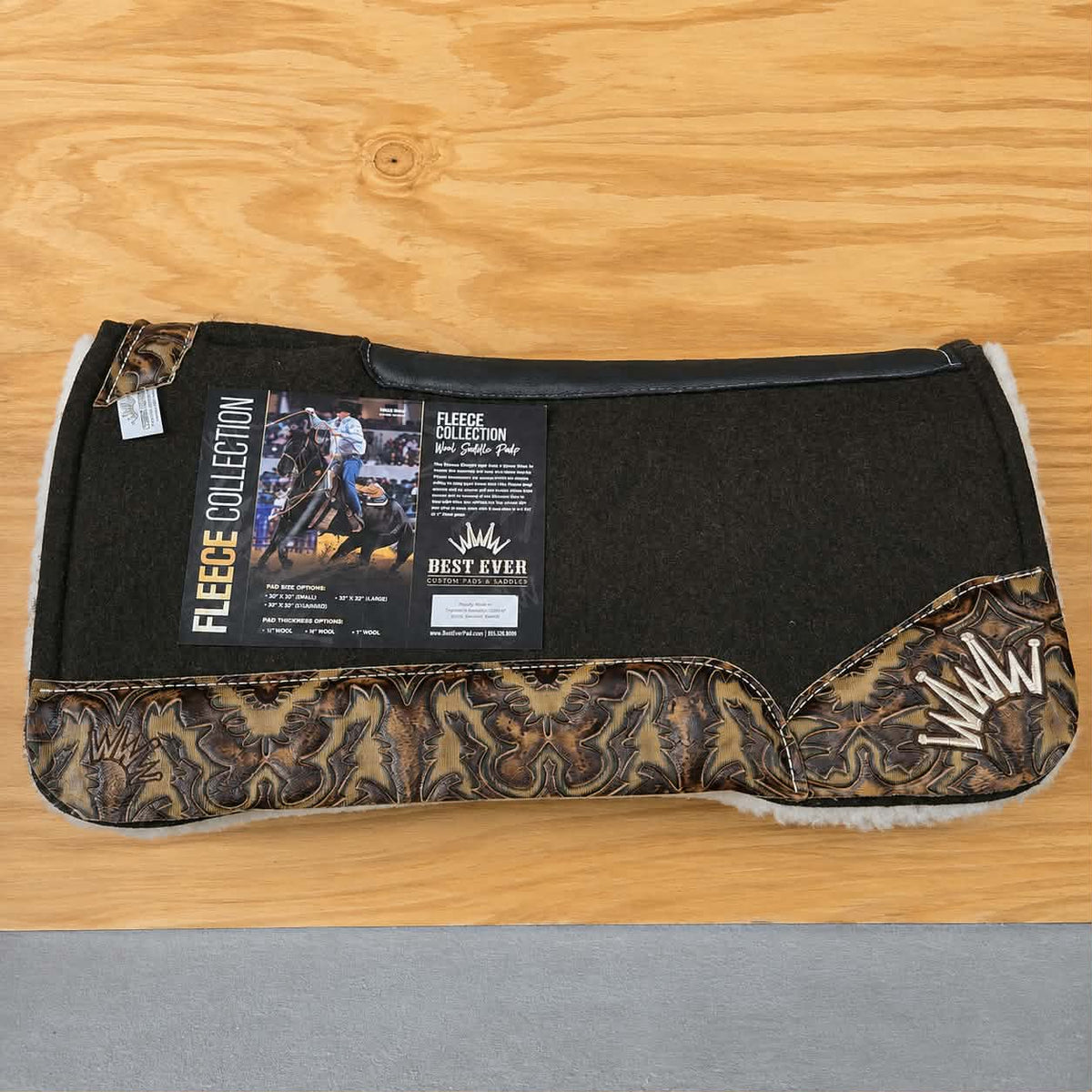 Best Ever OG Wool Fleece Bottom Laredo Sepia All Around Pad