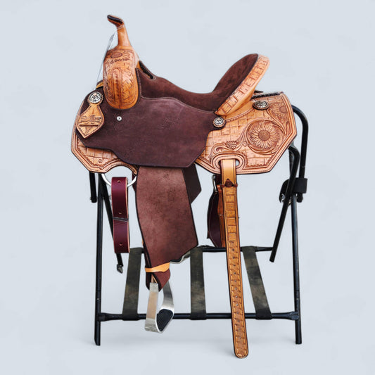 Scott Thomas 14.5" Sunflower Barrel Saddle