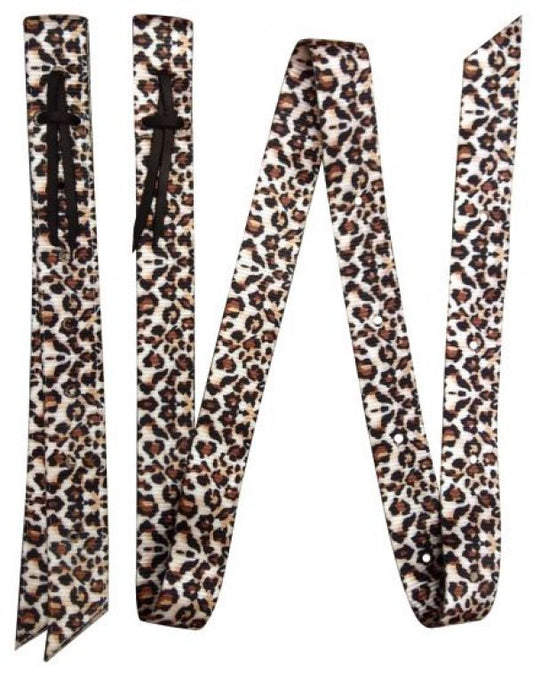 Cheetah Print Nylon Print Tie Strap/Off Billet Set