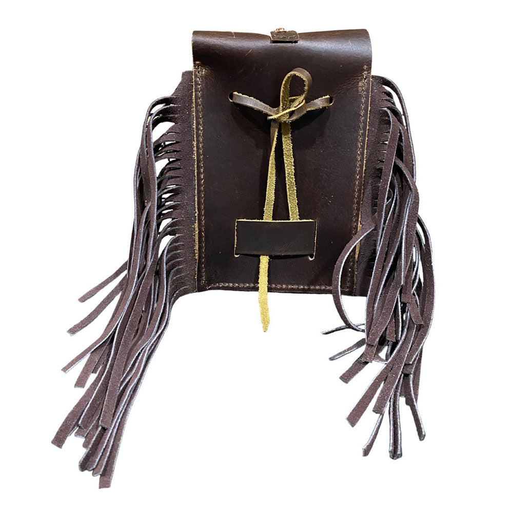 Showman Leopard Cowprint Rear Cinch Bag