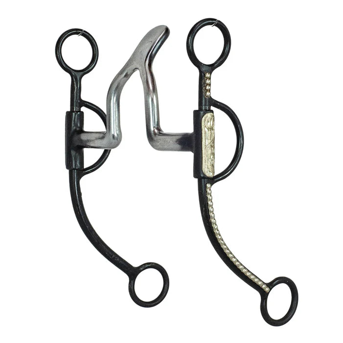 Tyler Dotted Black Steel Shank Wide Cathedral Bit