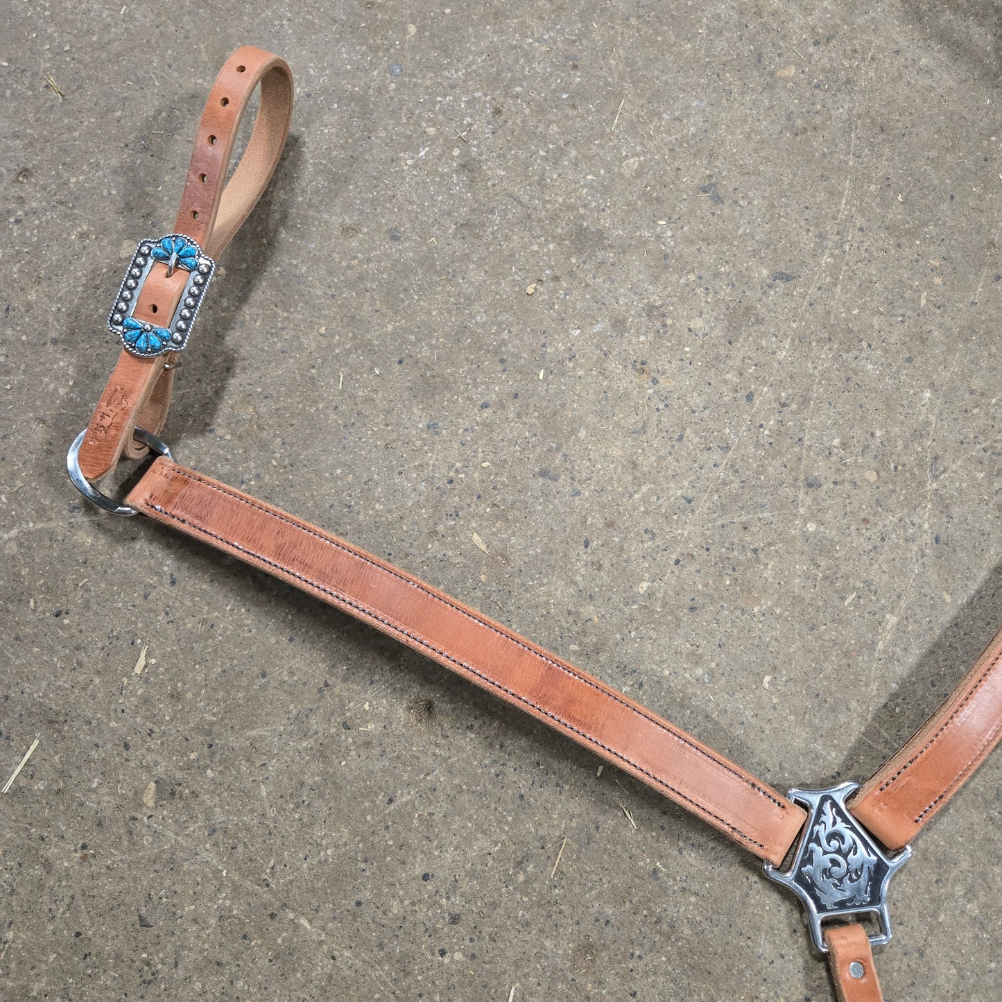 Natural Turquoise Floral Breast Collar