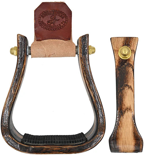Nettles 2" Gripper Rustic Wrangler Barrel Stirrup