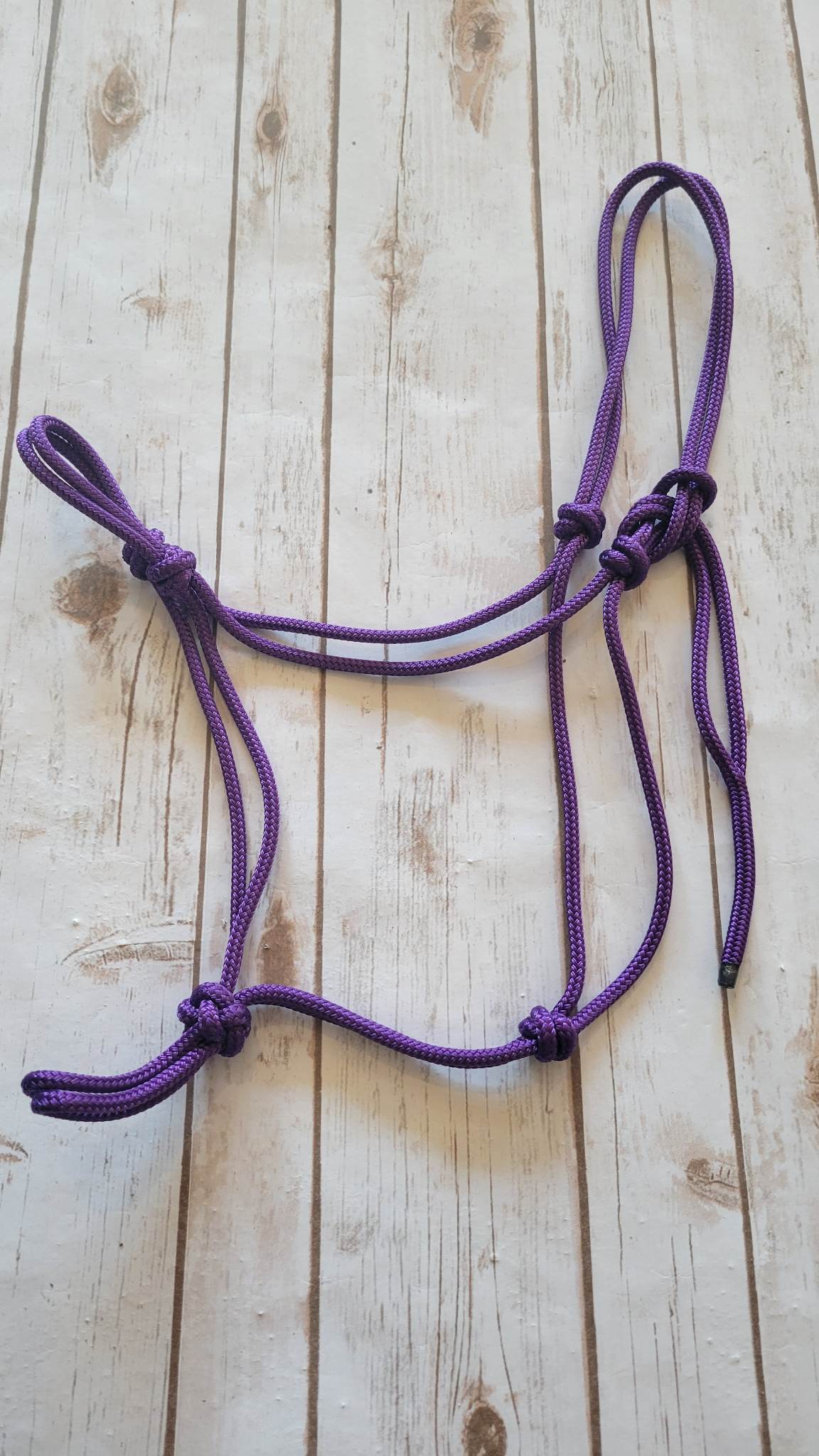 Soft 2-Knot Yearling Horse Rope Halter