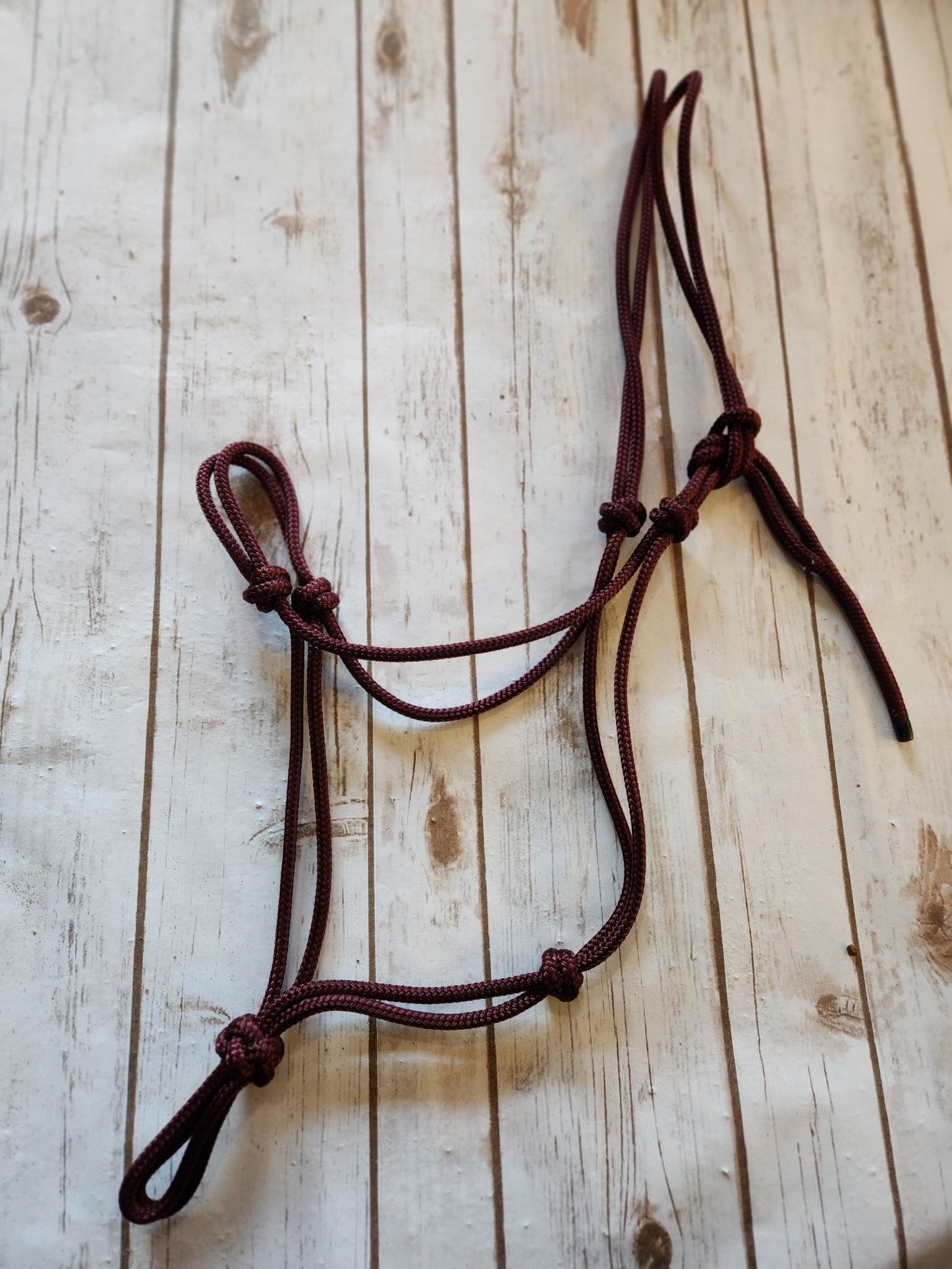 Soft 2-Knot Yearling Horse Rope Halter
