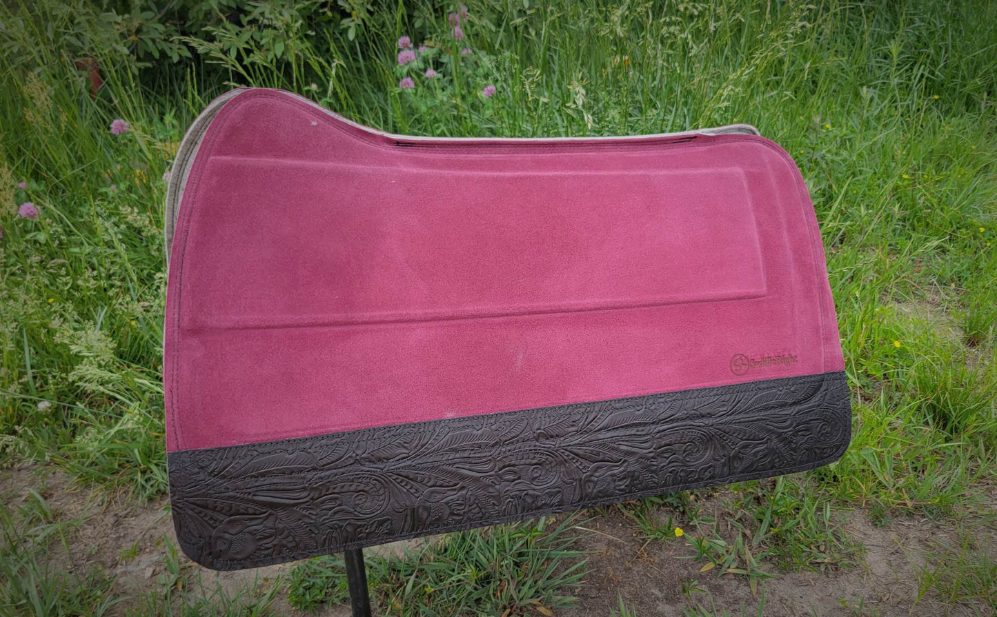 SaddleRight Burgundy Western Deluxe