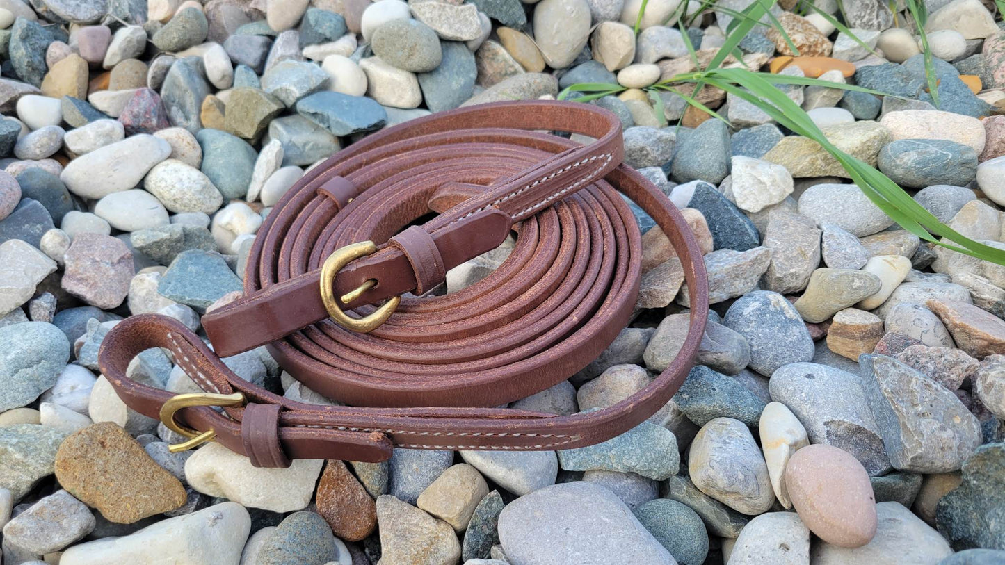 Dutton Hot Oiled Buckle End Split Reins