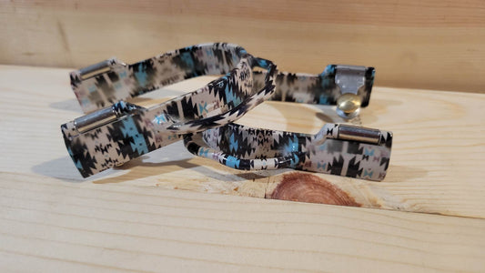 Turquoise Aztec Patterned Bumper Spurs