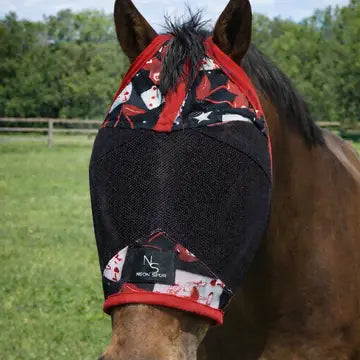 Neon Spur Card Room Cowgirl Fly Mask