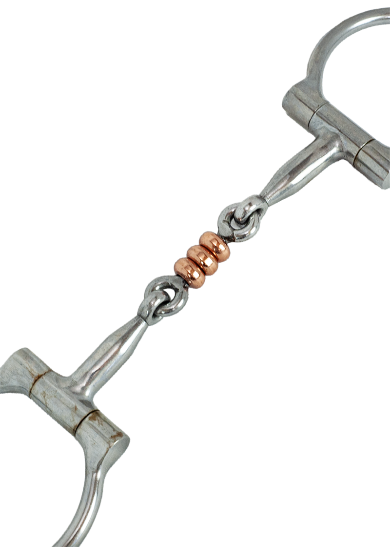 Tyler Chrome Steel D-Ring Smooth Dogbone with Copper Players