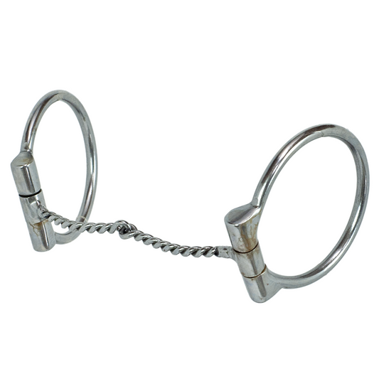 Tyler Chrome Steel D-Ring Thin Twist Snaffle