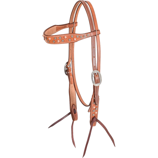 Martin Saddlery Parachute & Copper Browband Headstall