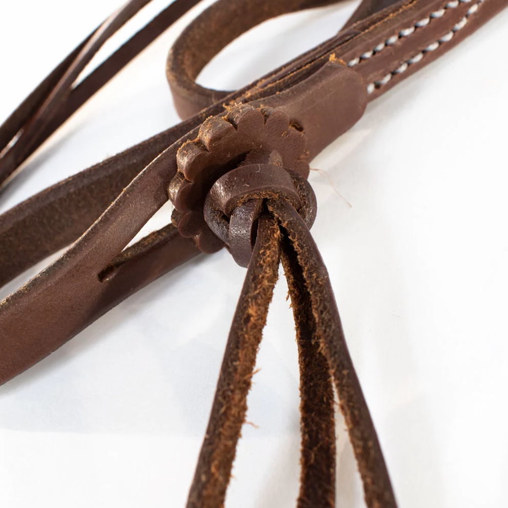 Dutton Hot Oiled Rattlesnake Knot Split Reins