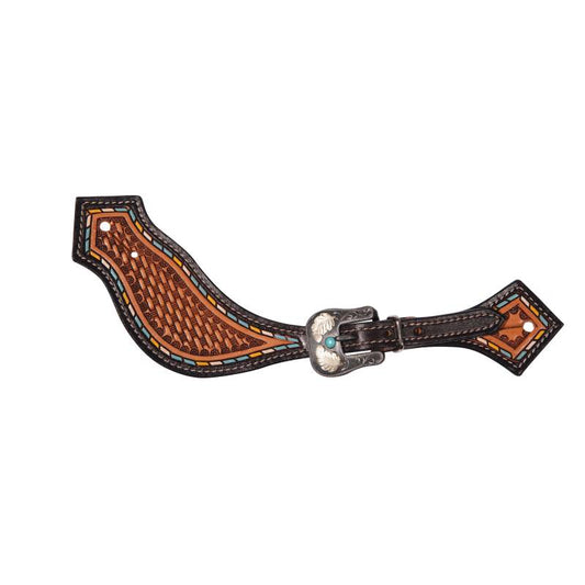 Professional's Choice Chocolate Line & Feather Spur Strap