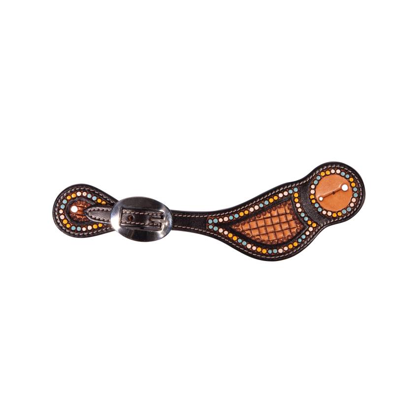 Professional's Choice Chocolate Dots Spur Strap