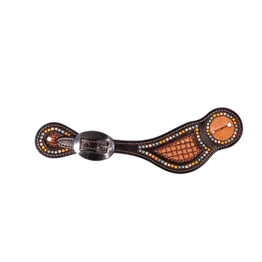 Professional's Choice Chocolate Dots Spur Strap