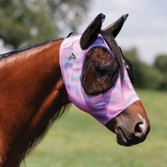 Professional's Choice Comfort Fit Lycra Fly Mask - Geometric
