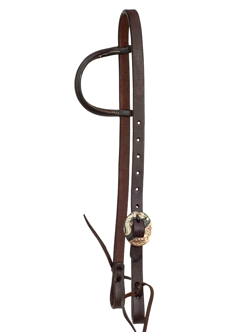 Heavy Oiled One Ear w/ Oval Copper Buckle