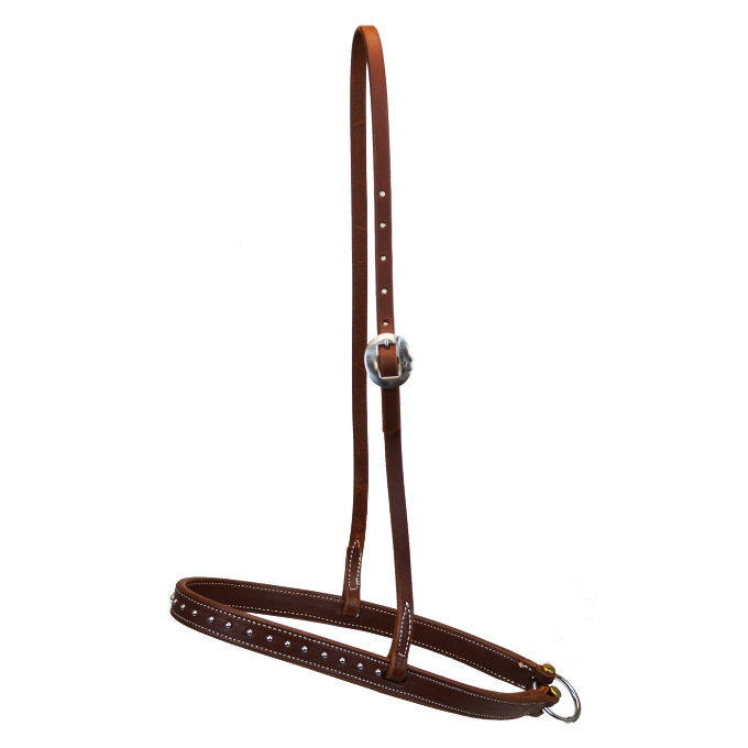 Heavy Oiled Dotted Harness Leather Tie Down