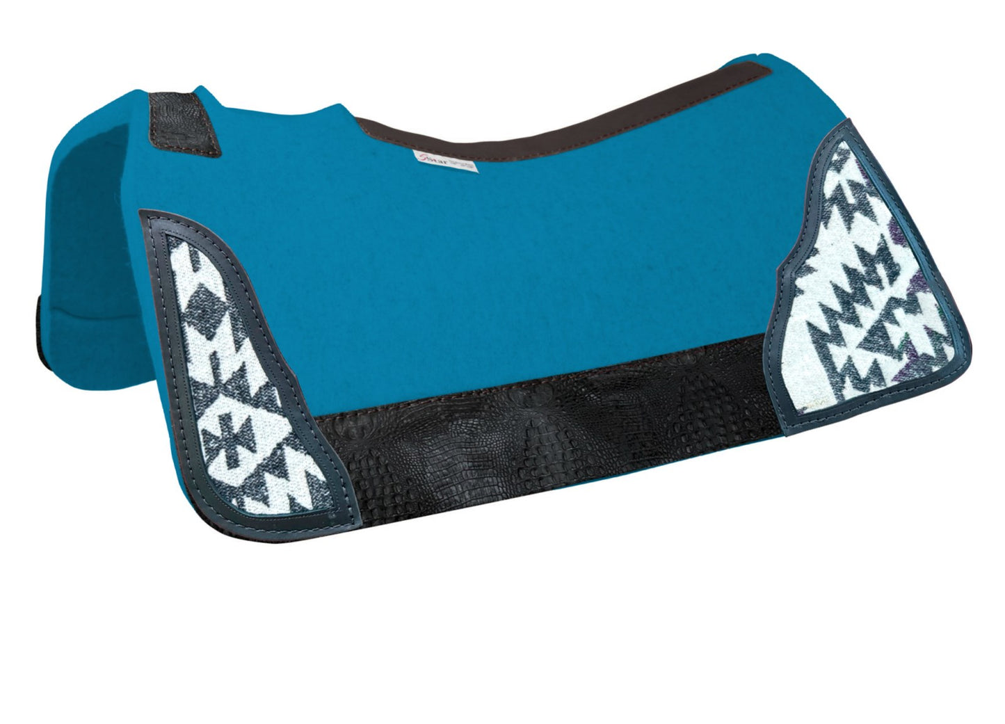5 Star Turquoise with Black/White Southwest Inlay