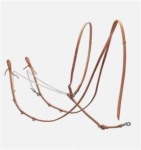 Berlin Leather Split Rein German Martingale