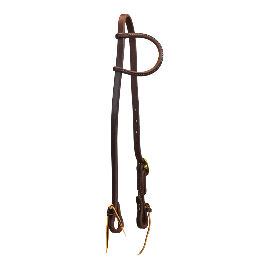 Single Buckle Tie End One Ear Headstall