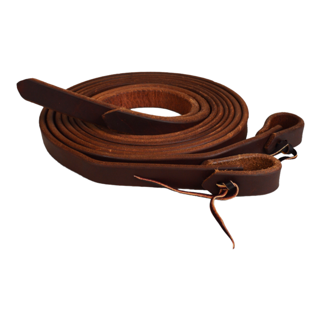 Heavy Oiled 1" Harness Leather Split Reins