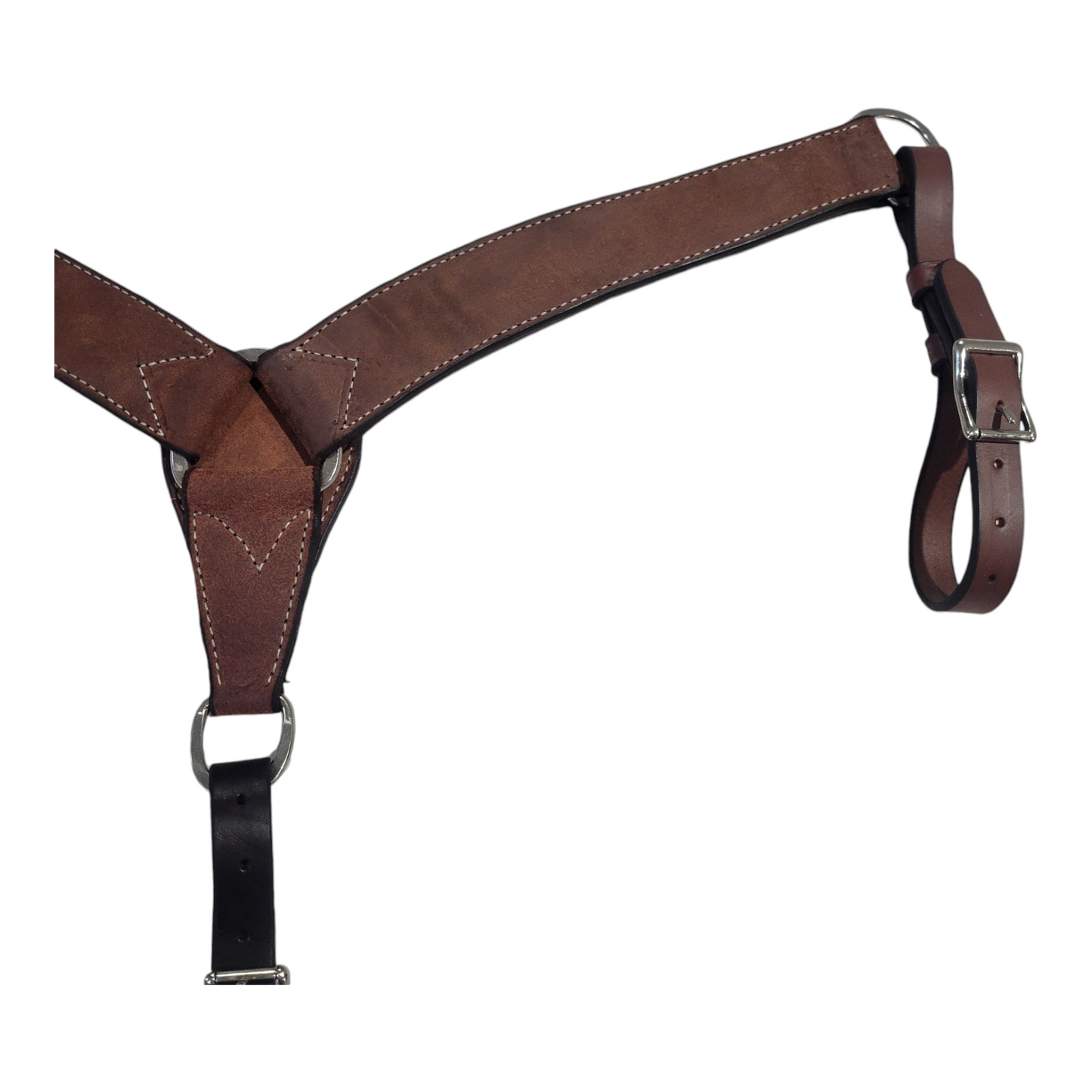 2" Hot Oiled Rough Out Roper Breast Collar