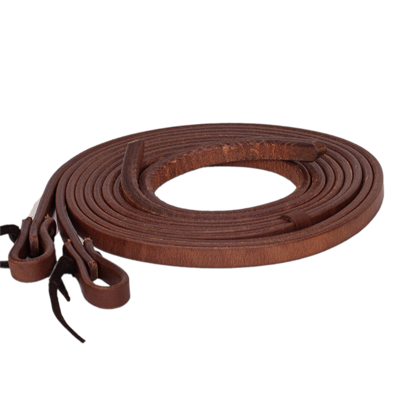 Heavy Oiled 3/4" Herman Oak Harness Leather Split Reins