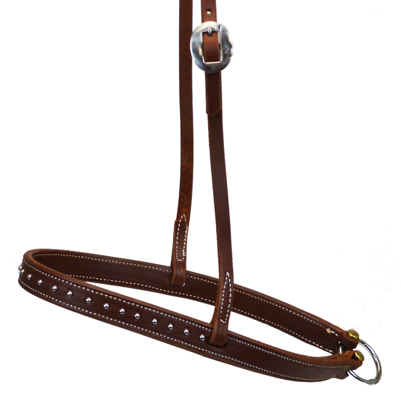 Heavy Oiled Dotted Harness Leather Tie Down