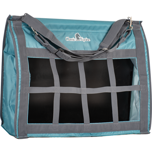 Classic Equine Light Teal Top Load Hay Bag