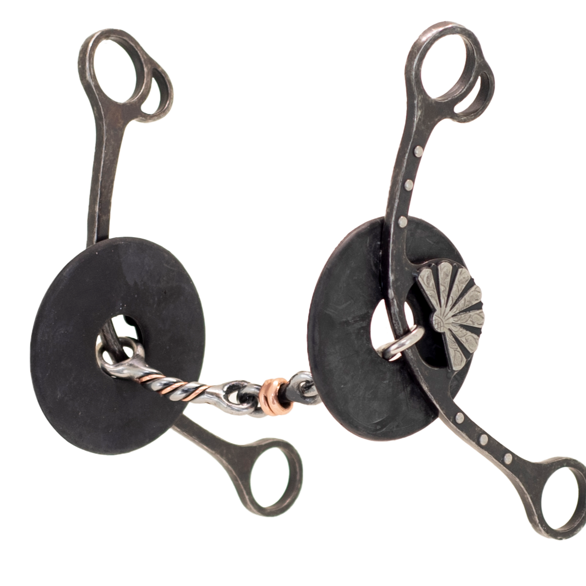 Cowboy Tack Nellie Miller Fan Concho Dog Bone Twisted Gag