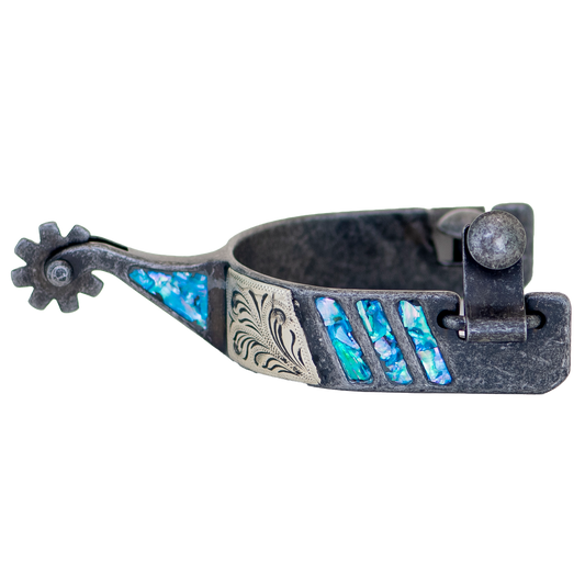 Cowboy Tack Turquoise Collection Large Cup Spurs