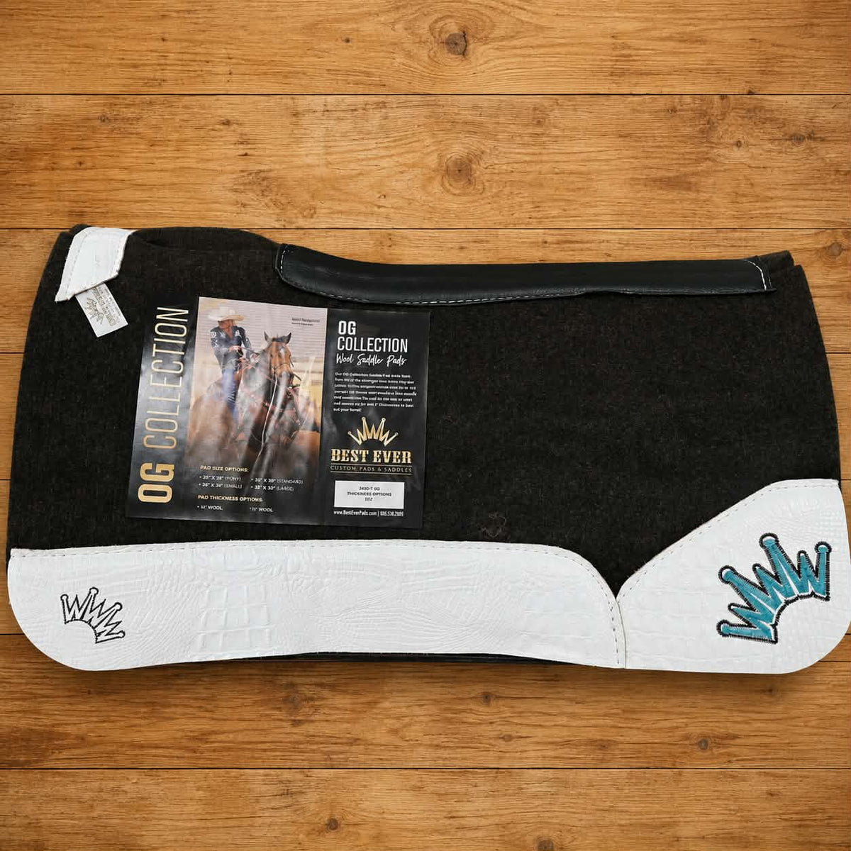 Best Ever OG Wool White Crocodile Standard Barrel Pad