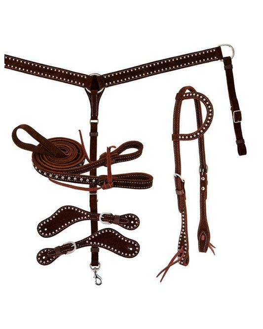 Reinsman Diamond R One Ear Spot Tack Set