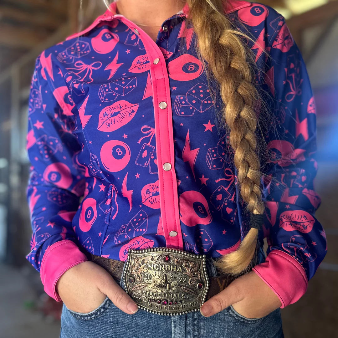 Rocket Donkey Vegas Kiss Rodeo Shirt