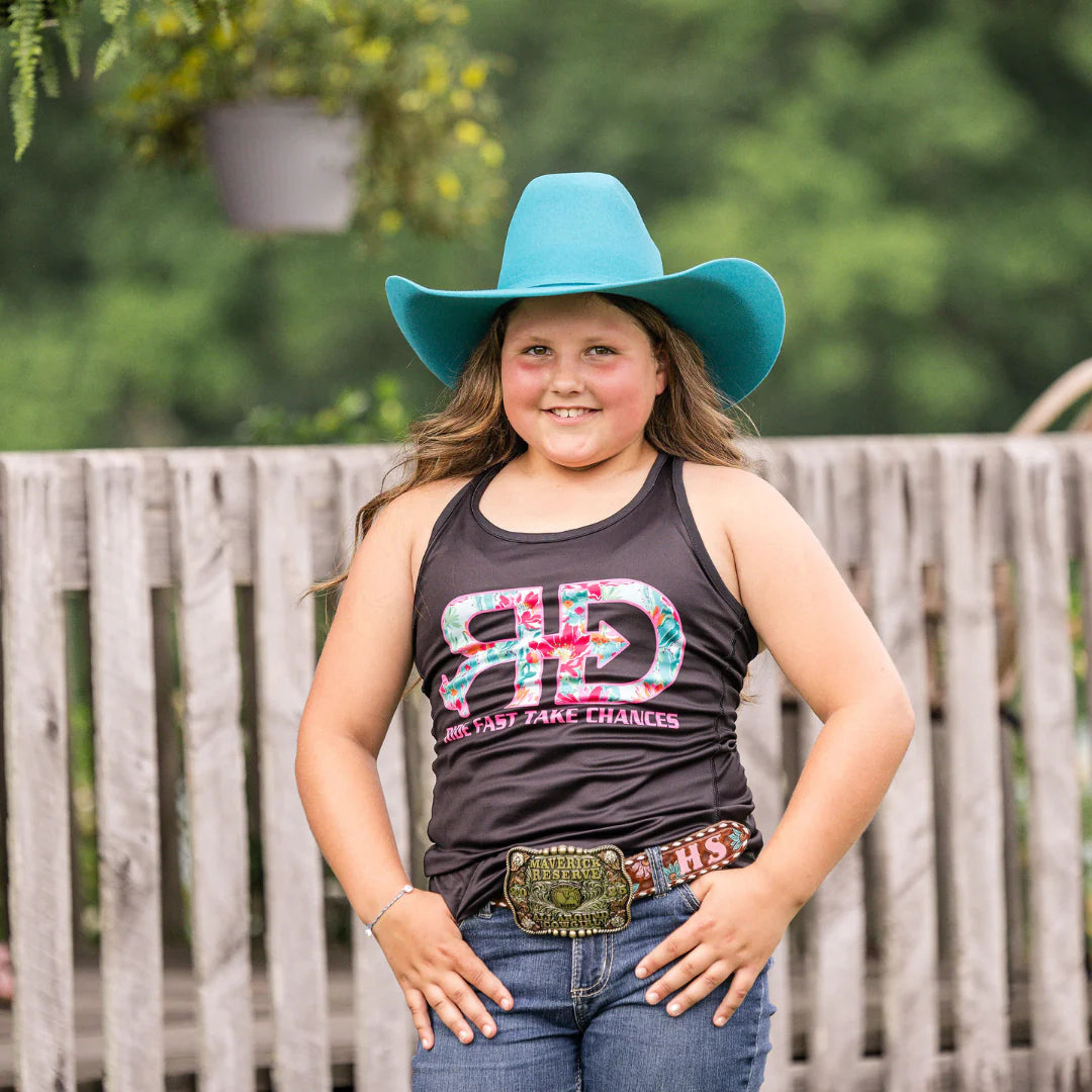 Rocket Donkey Pink Cactus Compression Tank