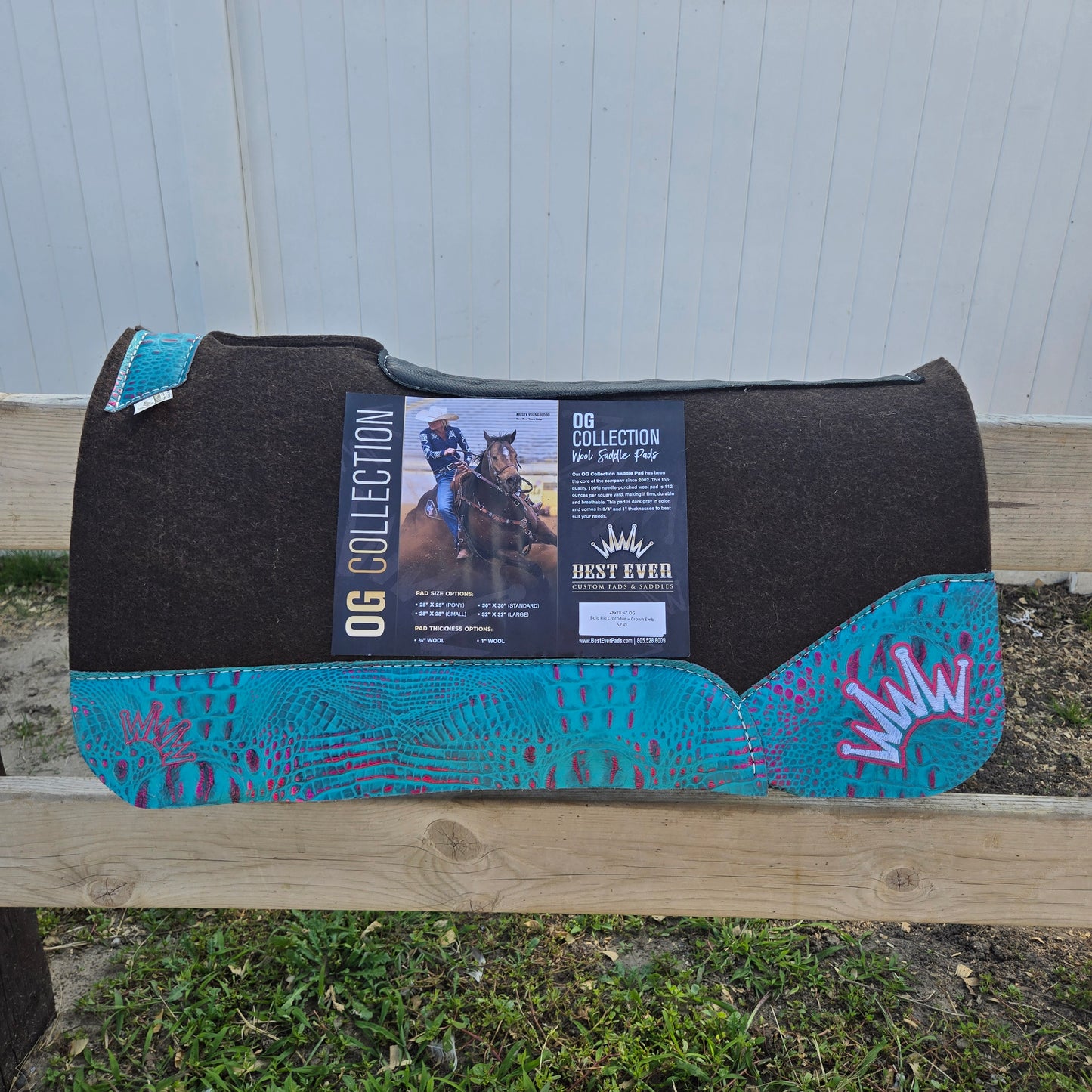 Best Ever OG Wool Bold Rio Crocodile Barrel Pad