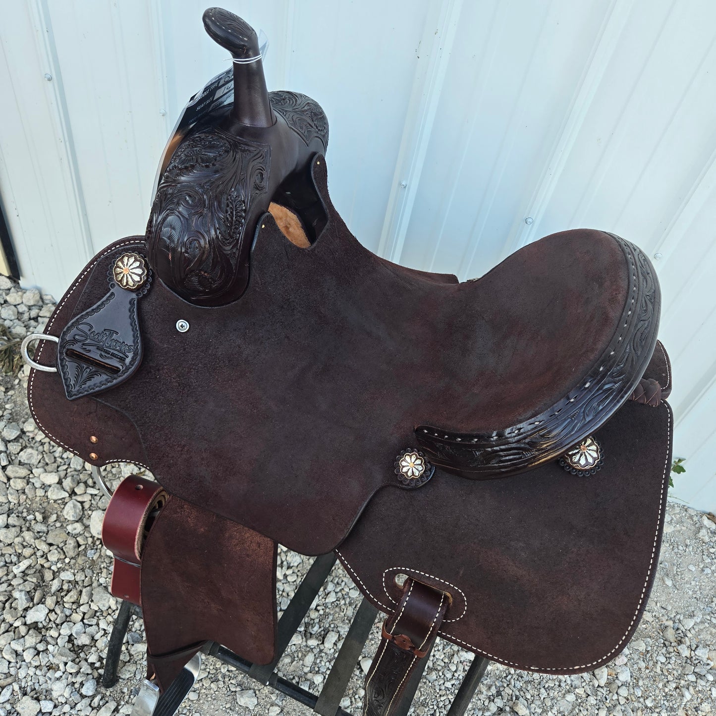 Scott Thomas 14" Chocolate Barrel Saddle