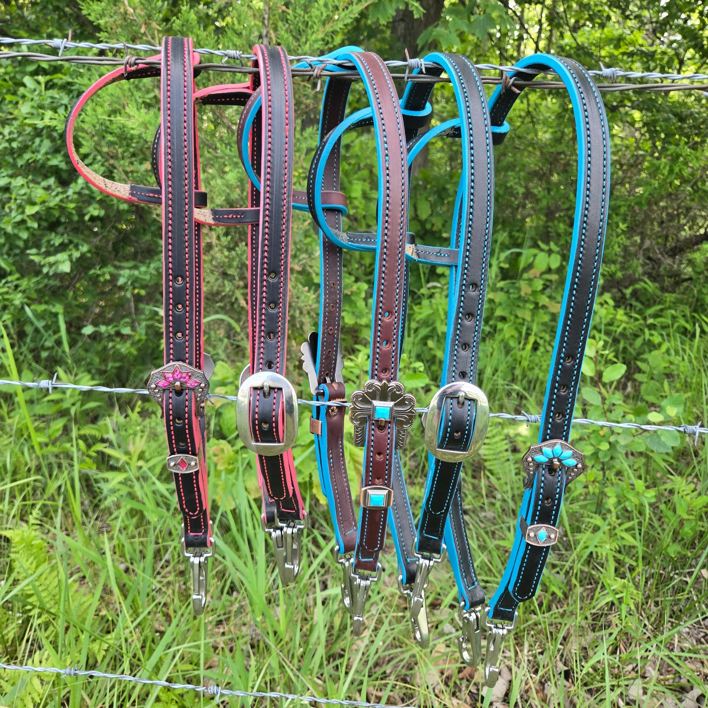 Colored Edge One Ear Headstalls