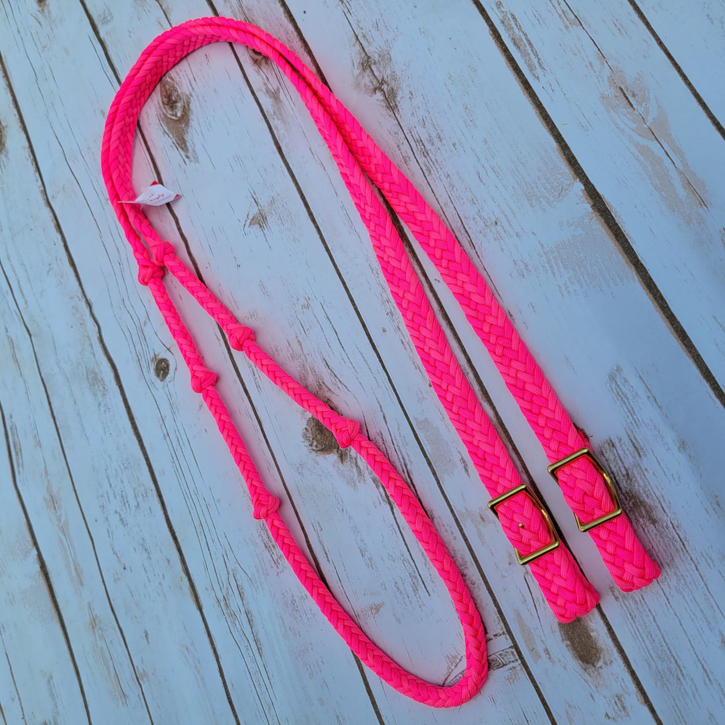 Jerry Beagley Round Braid Knotted Barrel Rein