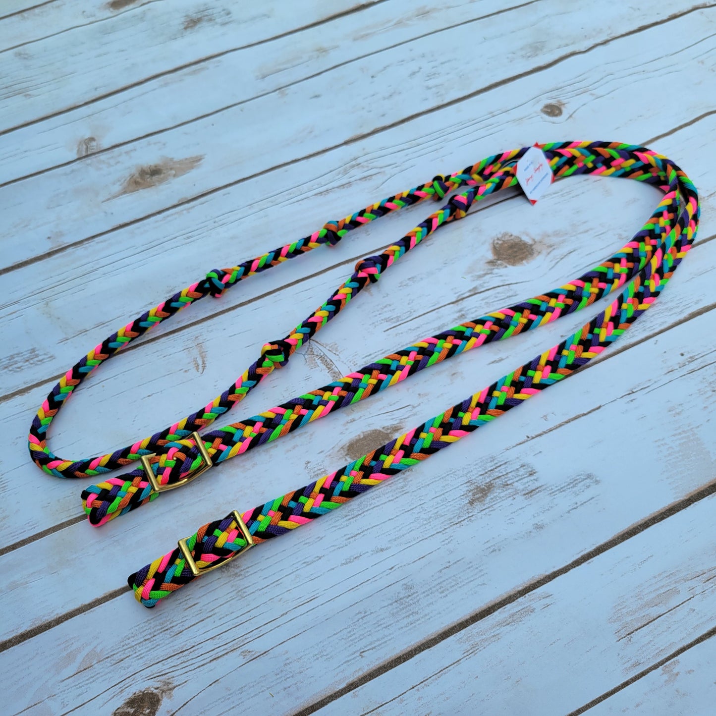 Jerry Beagley Round Braid Knotted Barrel Rein