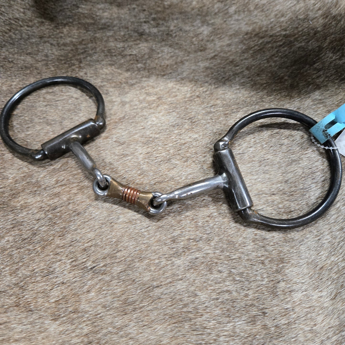 Dutton D-Ring Smooth Dogbone Snaffle Bit