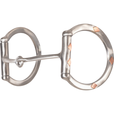 Classic Equine Sherry Cervi Diamond D-Ring Barrel Bit with Square Bar