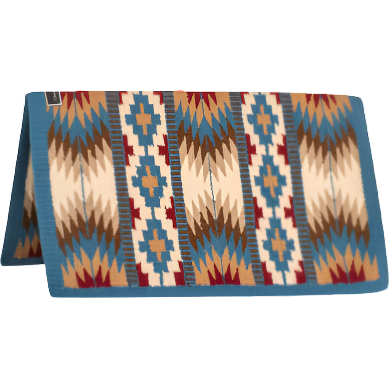 Classic Equine Show Blanket - Malibu Blue/Tan
