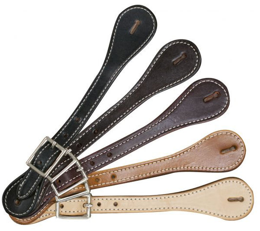 Showman Adult Plain Spur Straps