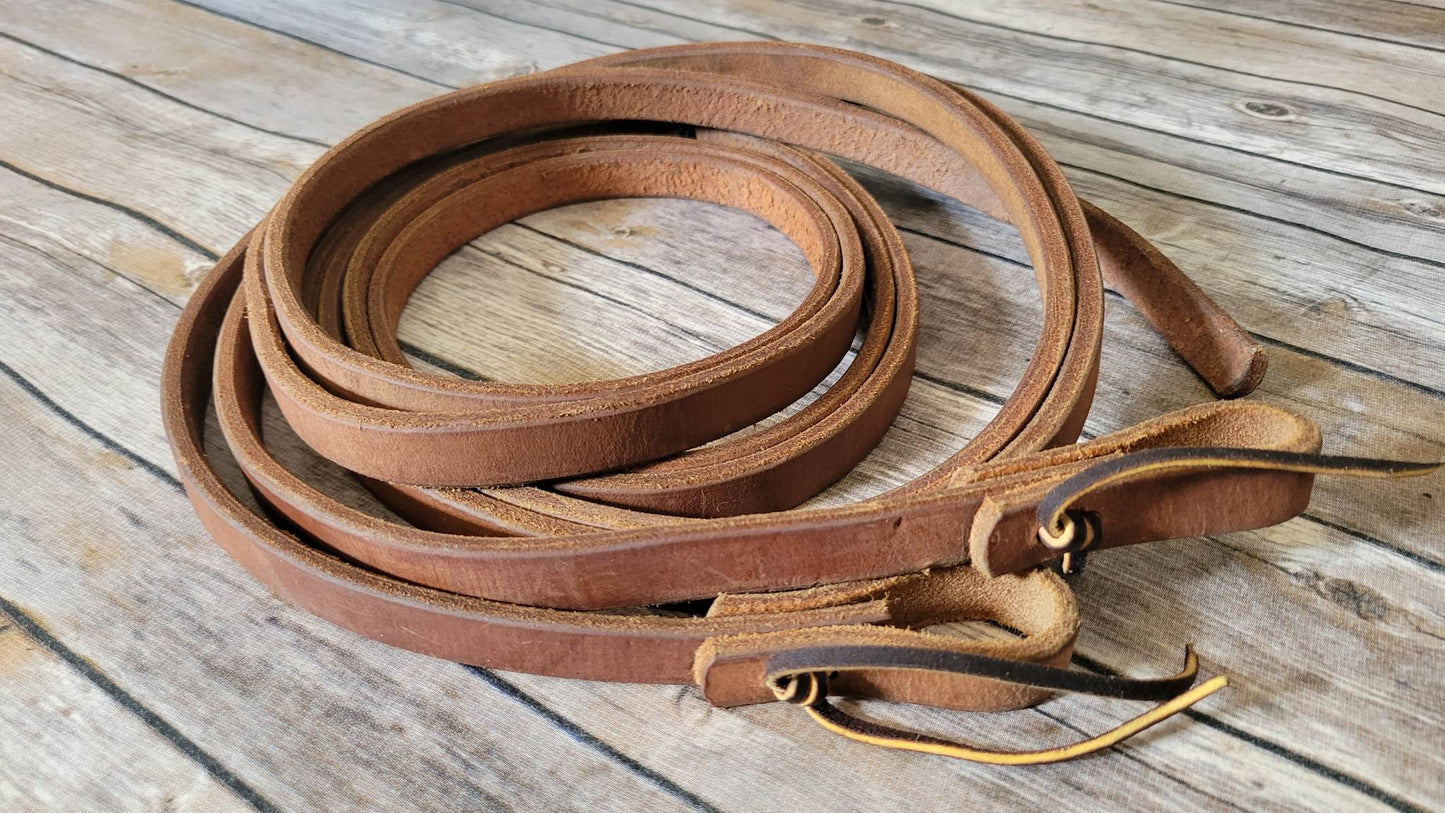 Hot Oiled Russet Hermann Oak Split Reins