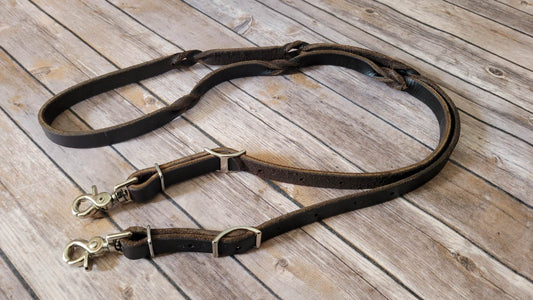 Hot Oiled Chocolate Blood Knot Rein