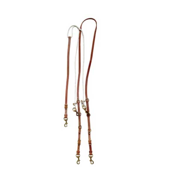 Berlin Leather Barrel Rein German Martingale