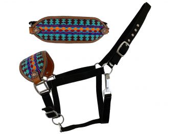 Showman Southwest Bronc Noseband Halter